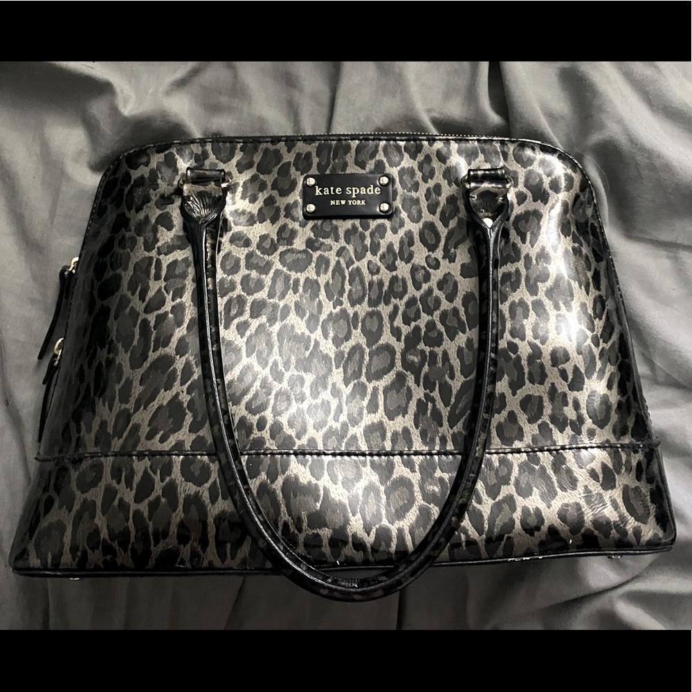 Gray/Black Kate Spade Tote Bag